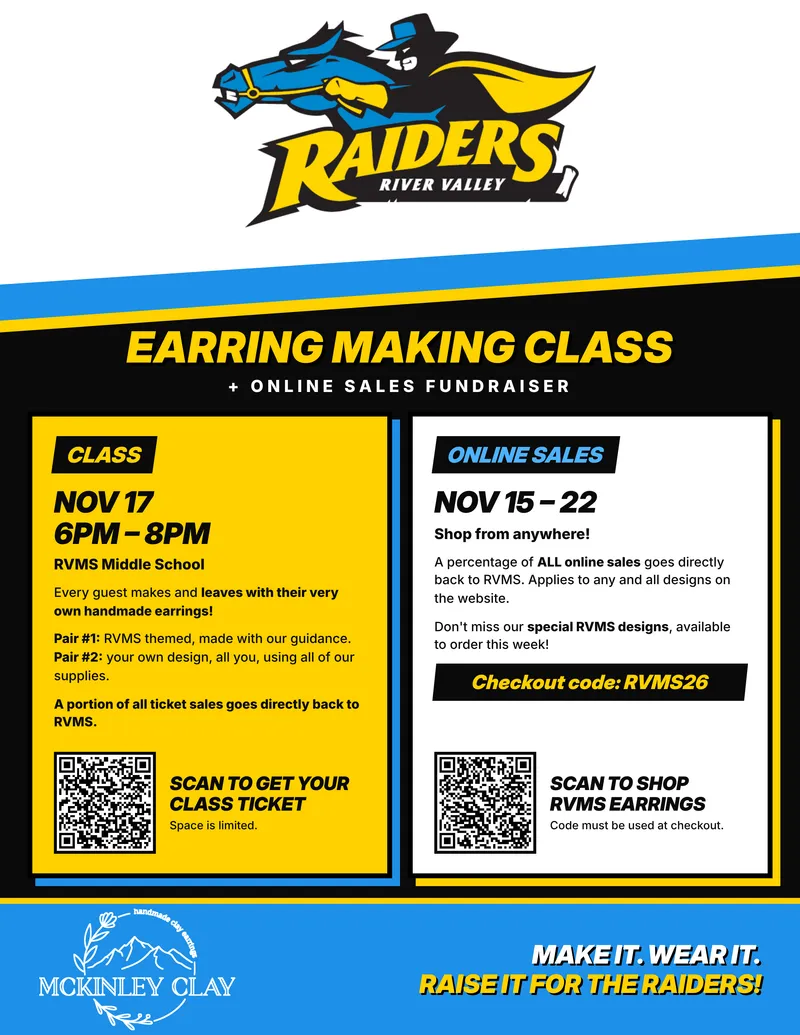 RVMS Fundraiser Clay Class